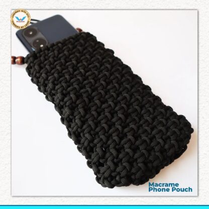 Macrame sling phone cover